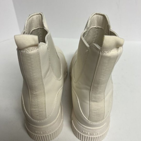 Nine West Womens Iola Chelsea Boot Ivory Size 8.5 M - Picture 4 of 6